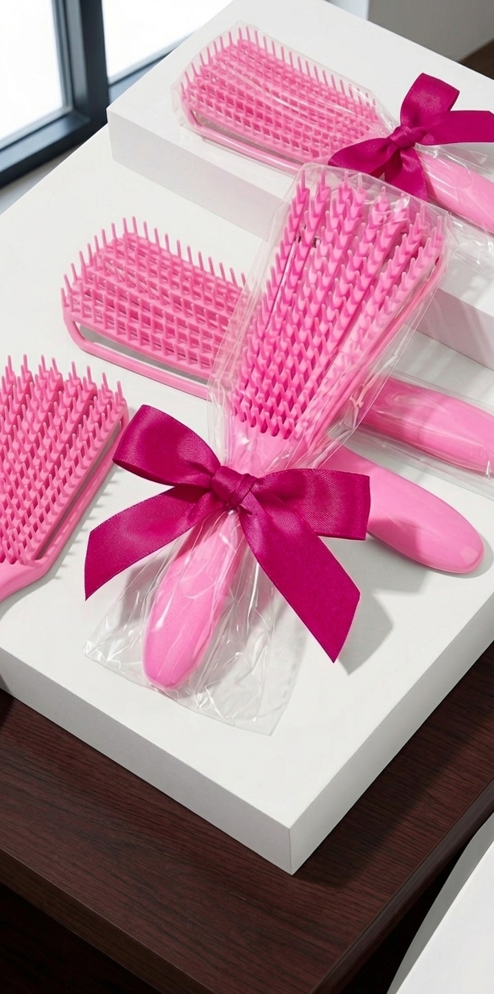Niki Beauty Detangling Hair Brush – Pink - Image 2