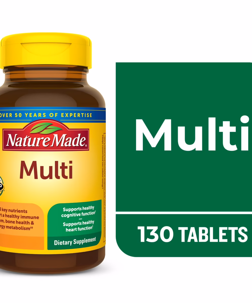 Nature Made Multivitamin Tablets with Iron – 130 Tablets