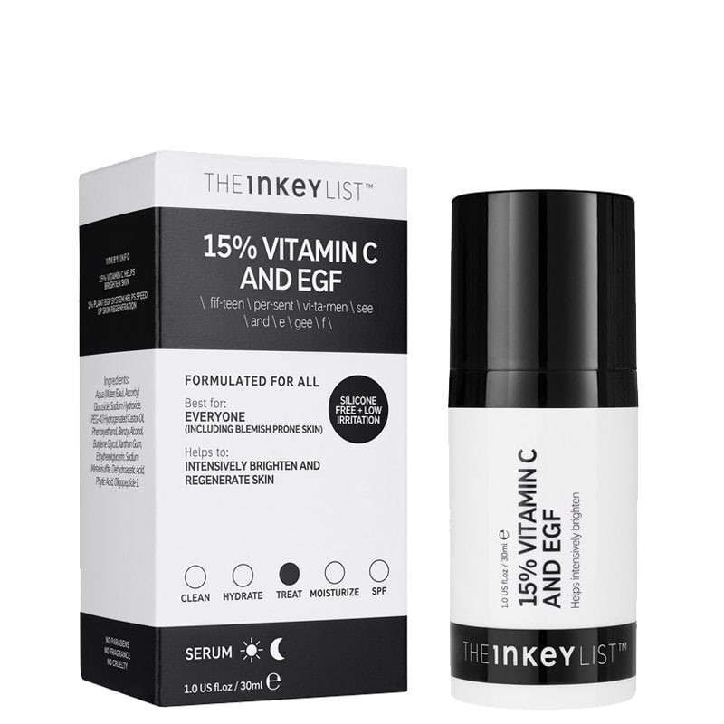 The INKEY List™ 15% Vitamin C and EGF Serum 30ml